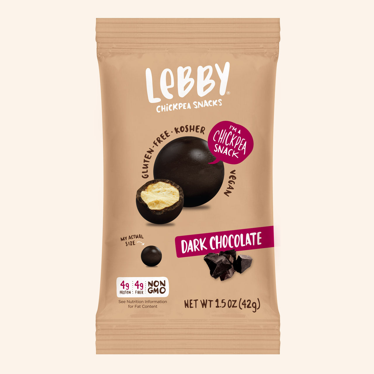 Lebby Dark Chocolate 1.5 oz