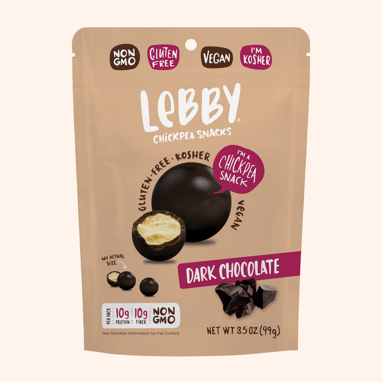 Lebby Dark Chocolate 3.5oz