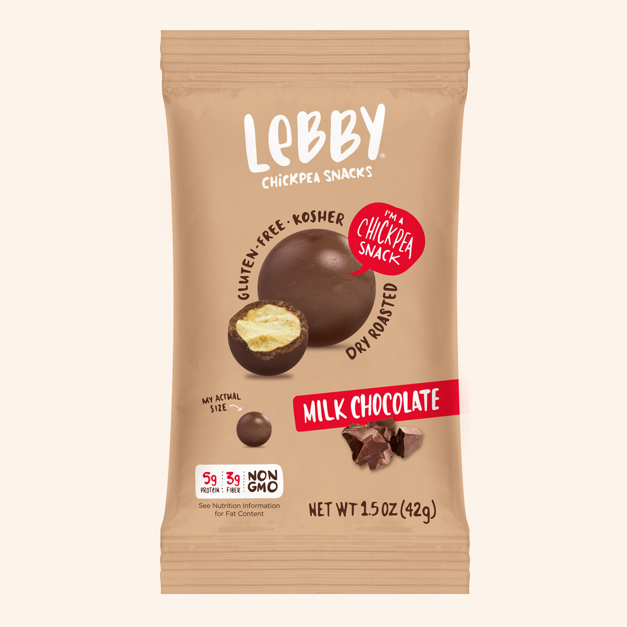 Lebby Snacks Milk Chocolate 1.5oz