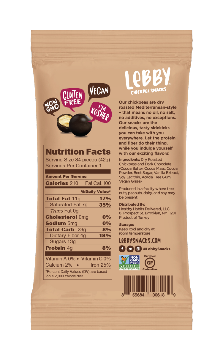 Lebby Dark Chocolate Back