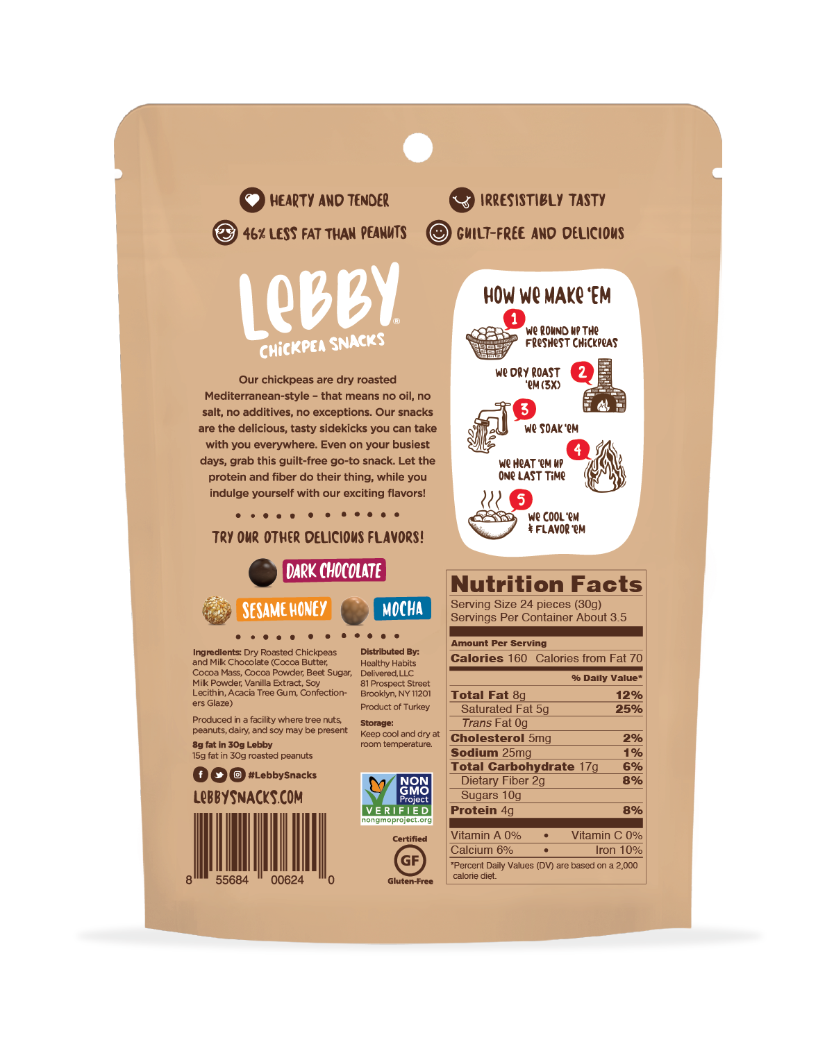 Lebby Snacks Milk Chocolate