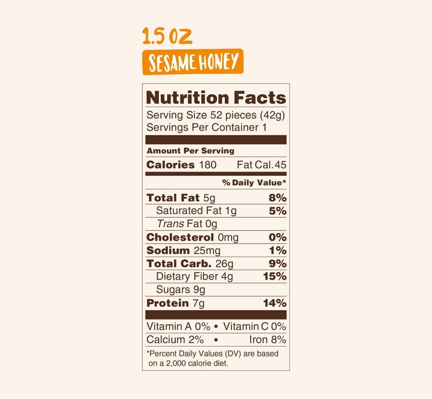 Lebby Snacks Sesame Honey
