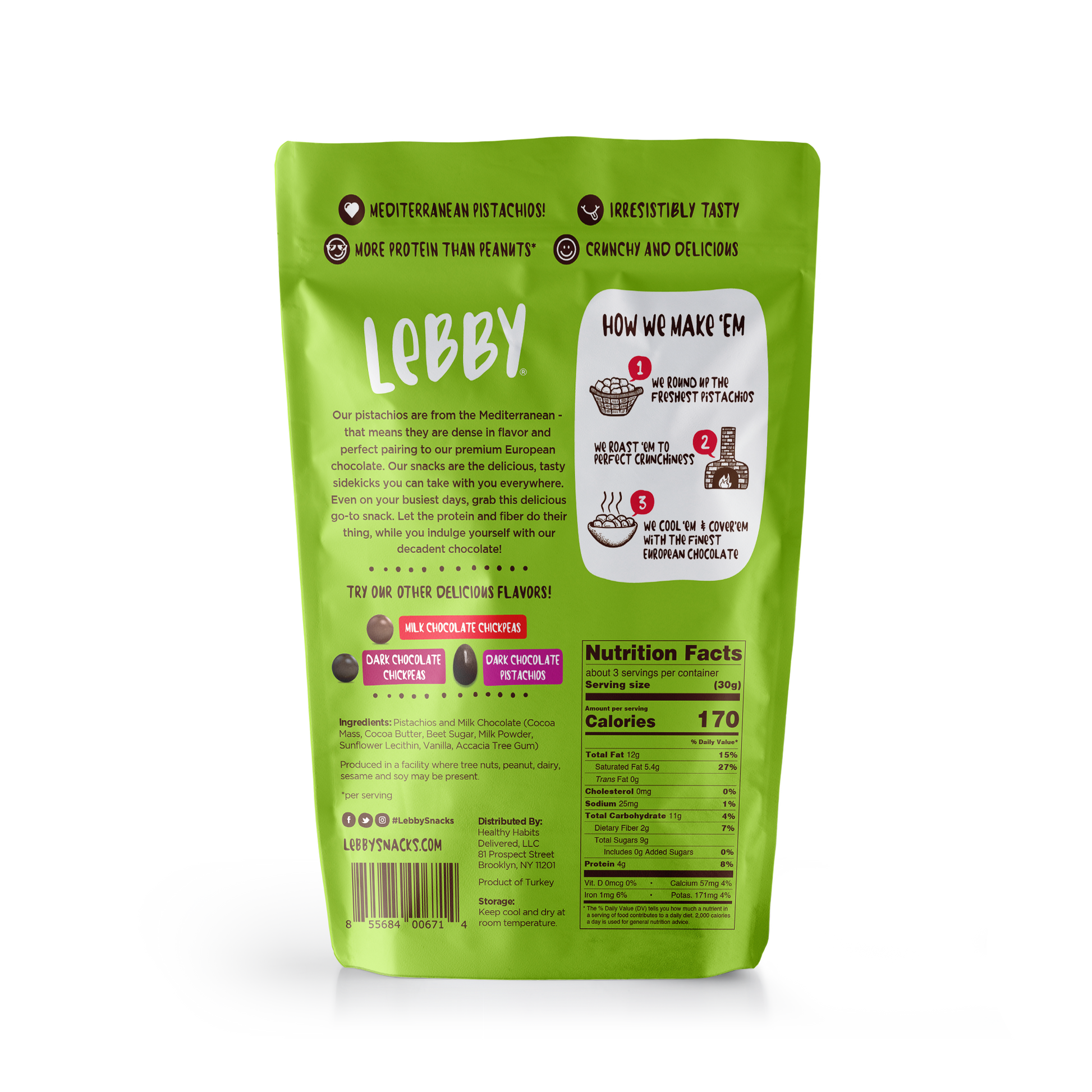 Lebby Snacks Milk Chocolate