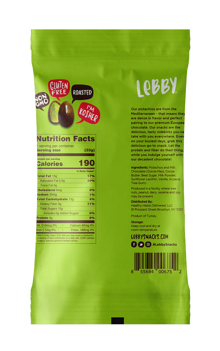 Lebby Snacks Milk Chocolate